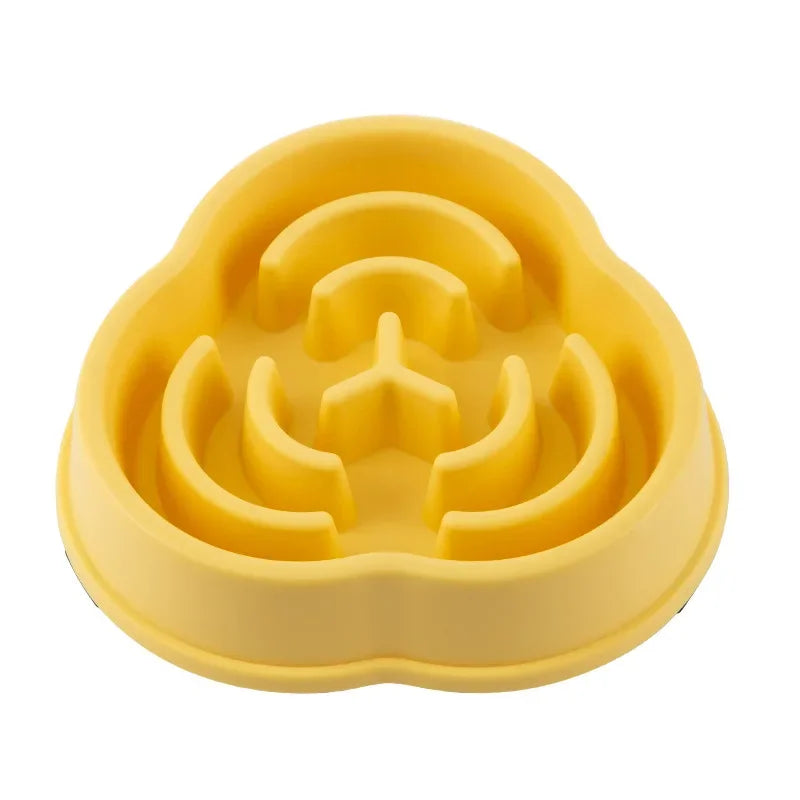 Pet Cat And Dog Slow Food Bowl, Anti-choking Thickened And Non-slip Multiple Colors and Shapes