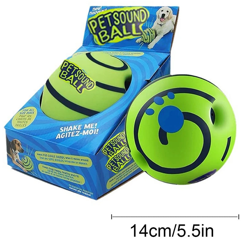 Wobble Wag Giggle Glow Ball Interactive Dog Toy | Fun Giggle Sounds Ball When Rolled or Shaken
