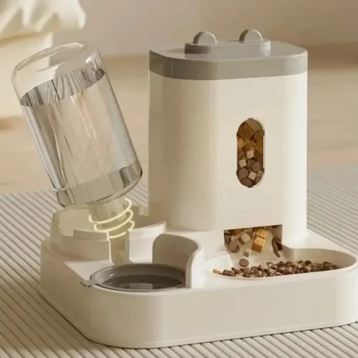 Automatic Feeder Dog/Cat Food Bowl With Water Fountain | Large Capacity | Food Storage Dispenser Container