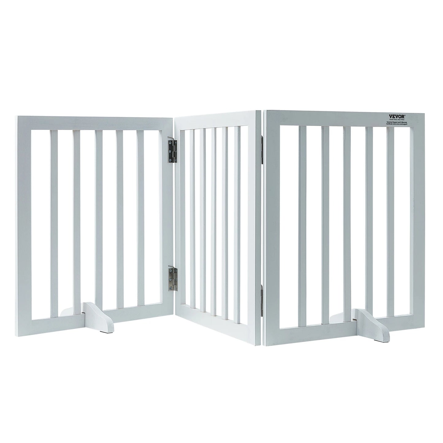 SucceBuy Free Standing Dog Gate 3 Panels | Foldable, Expandable  Dog Gate for Narrow Passageways