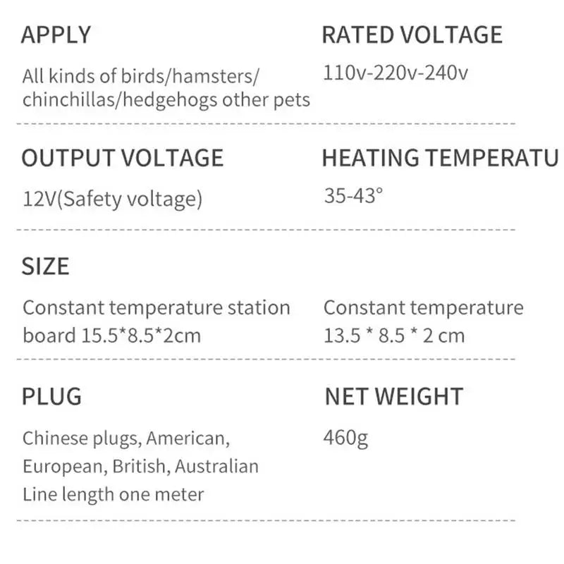 Bird Cage Heater Stand Platform |  Automatic Bird Platform Heater For Budgies