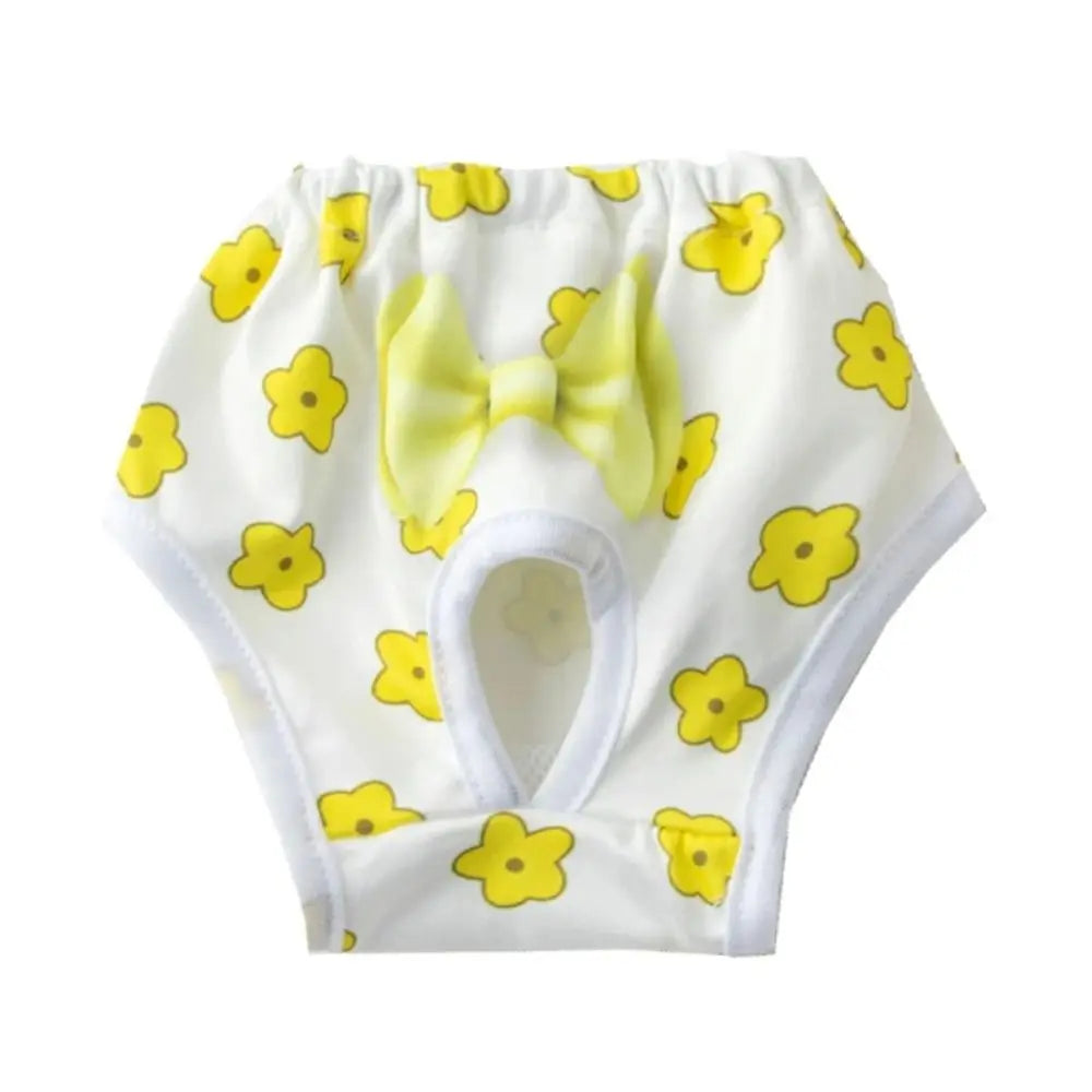 Washable Dog Physiological Pants | Cartoon Print Leakproof Dog Menstrual Pants | Breathable Cute Diaper