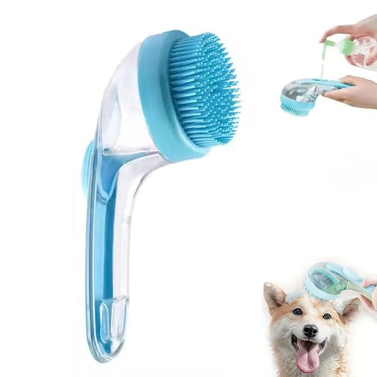 Pet Bath Brush - Soft Bristle Pet Grooming Tool for Dogs And Cats