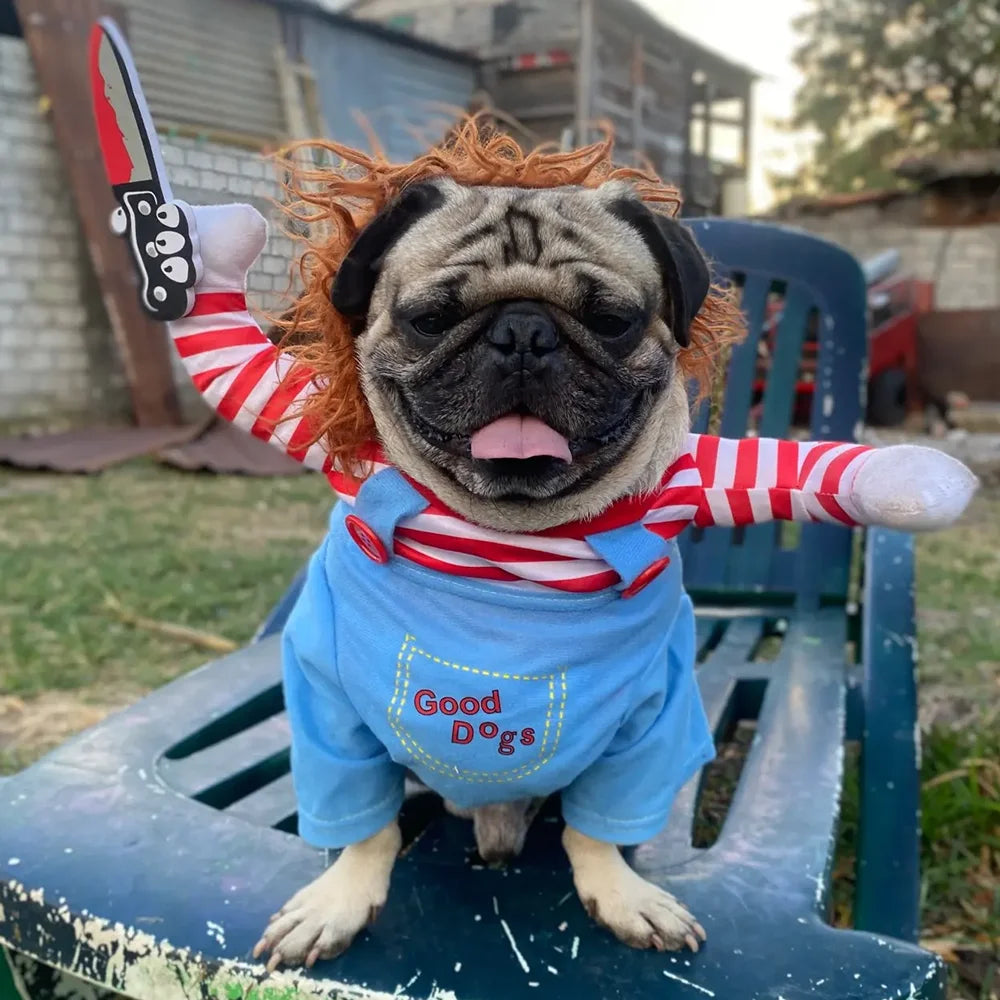 Halloween Funny Dog Clothes For Small/Medium/Large Dogs & Cat | Cosplay Dress Up  Pullover  Costume Party Outfits