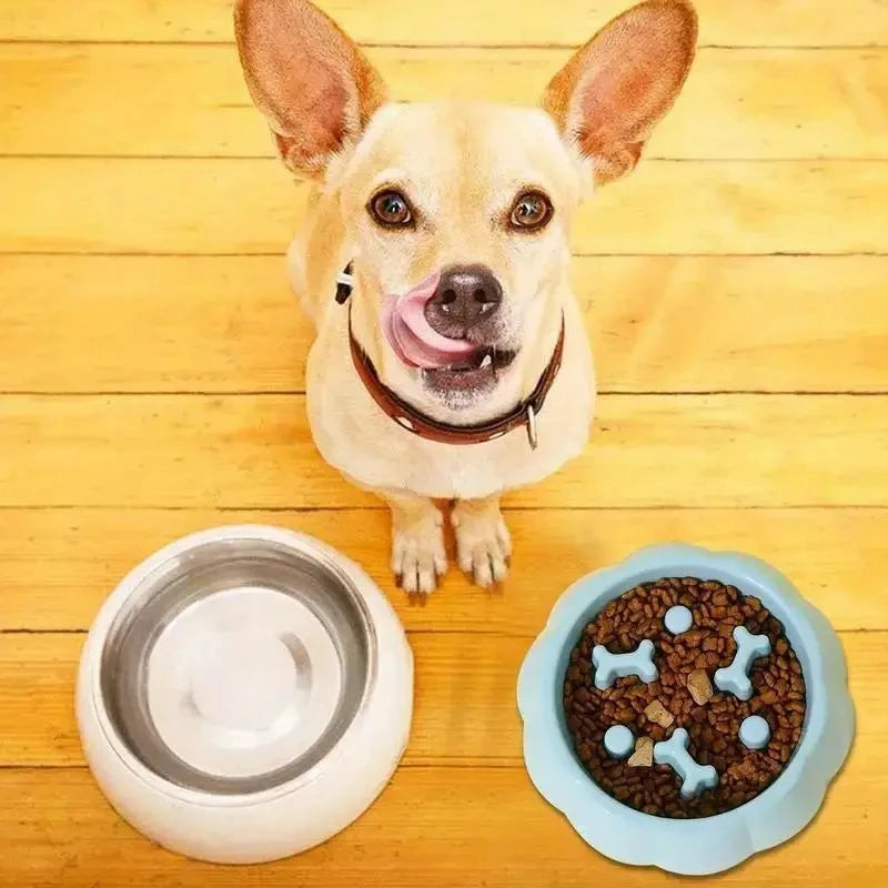 Slow Feeder  Bowl Anti-choking Plastic Dog and Cat Puzzle Food Bowl, For Anxiety Relief