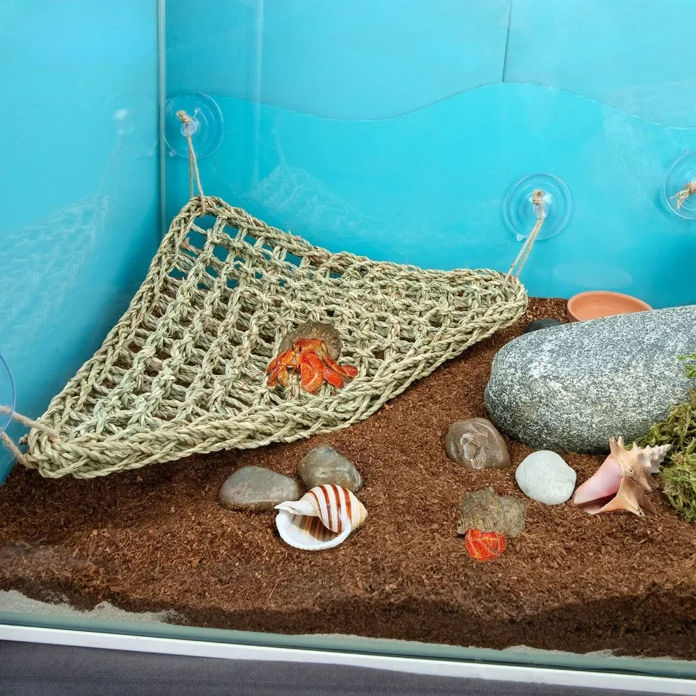 Bearded Dragon Hammock, Reptile Lounger for Chameleon Lizards, Gecko, Snakes, Iguana, Reptiles  Pet Bed Swing