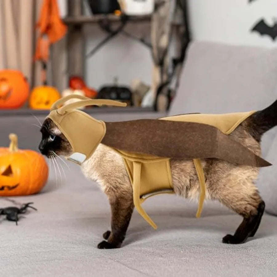 【Spot goods】Halloween Puppy and Cat Costume, Dog Cockroach Shaped Outfits Pet Festival Cosplay Apparel for Small Dogs Cats