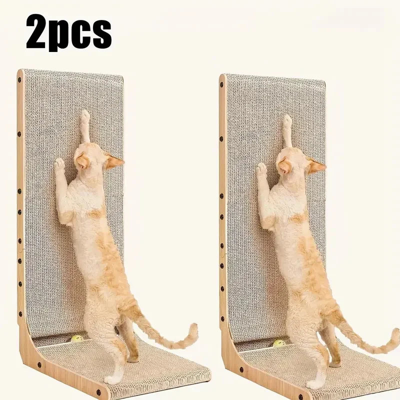 2pcs/6pcs L Shape, 23.6 Inch Indoor Cat Scratching Post, Protective Furniture Cardboard