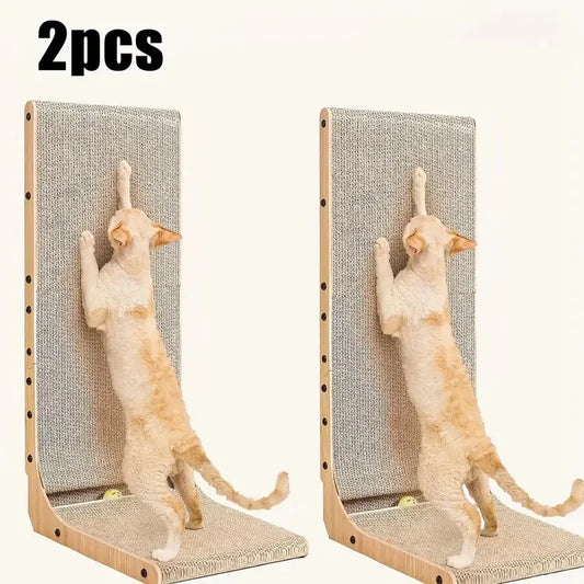 2pcs/6pcs L Shape, 23.6 Inch Indoor Cat Scratching Post, Protective Furniture Cardboard