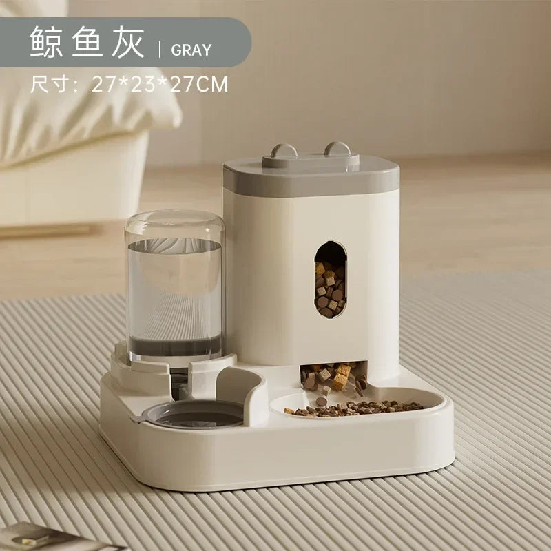 Automatic Feeder Dog/Cat Food Bowl With Water Fountain | Large Capacity | Food Storage Dispenser Container