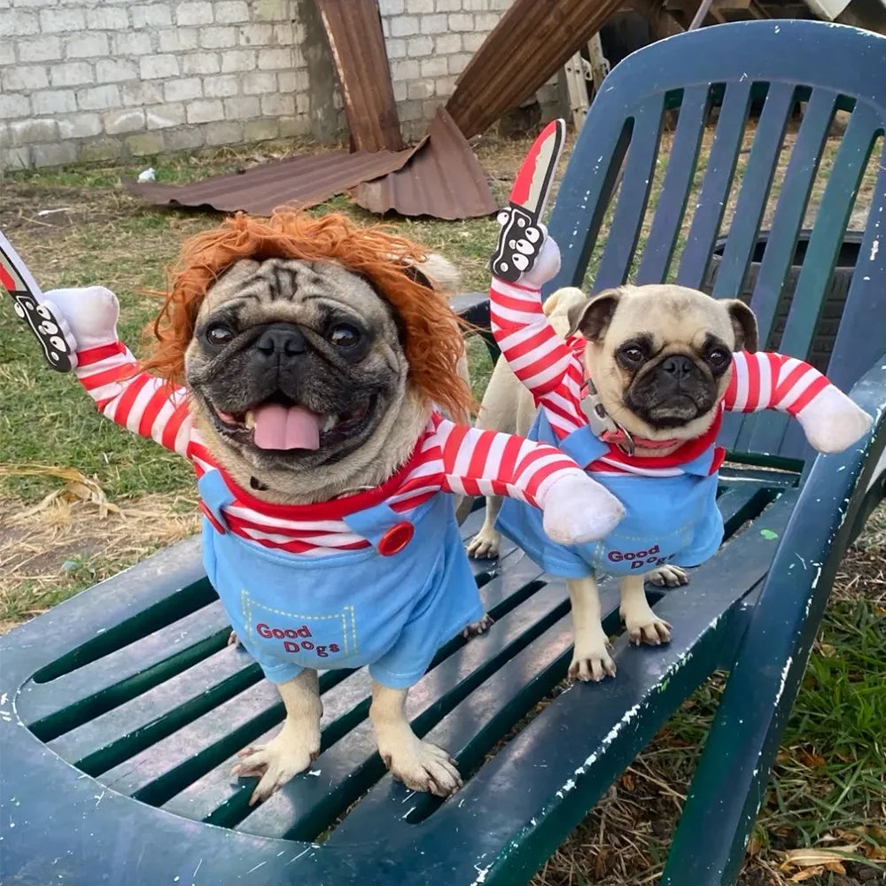Halloween Funny Dog Clothes For Small/Medium/Large Dogs & Cat | Cosplay Dress Up  Pullover  Costume Party Outfits