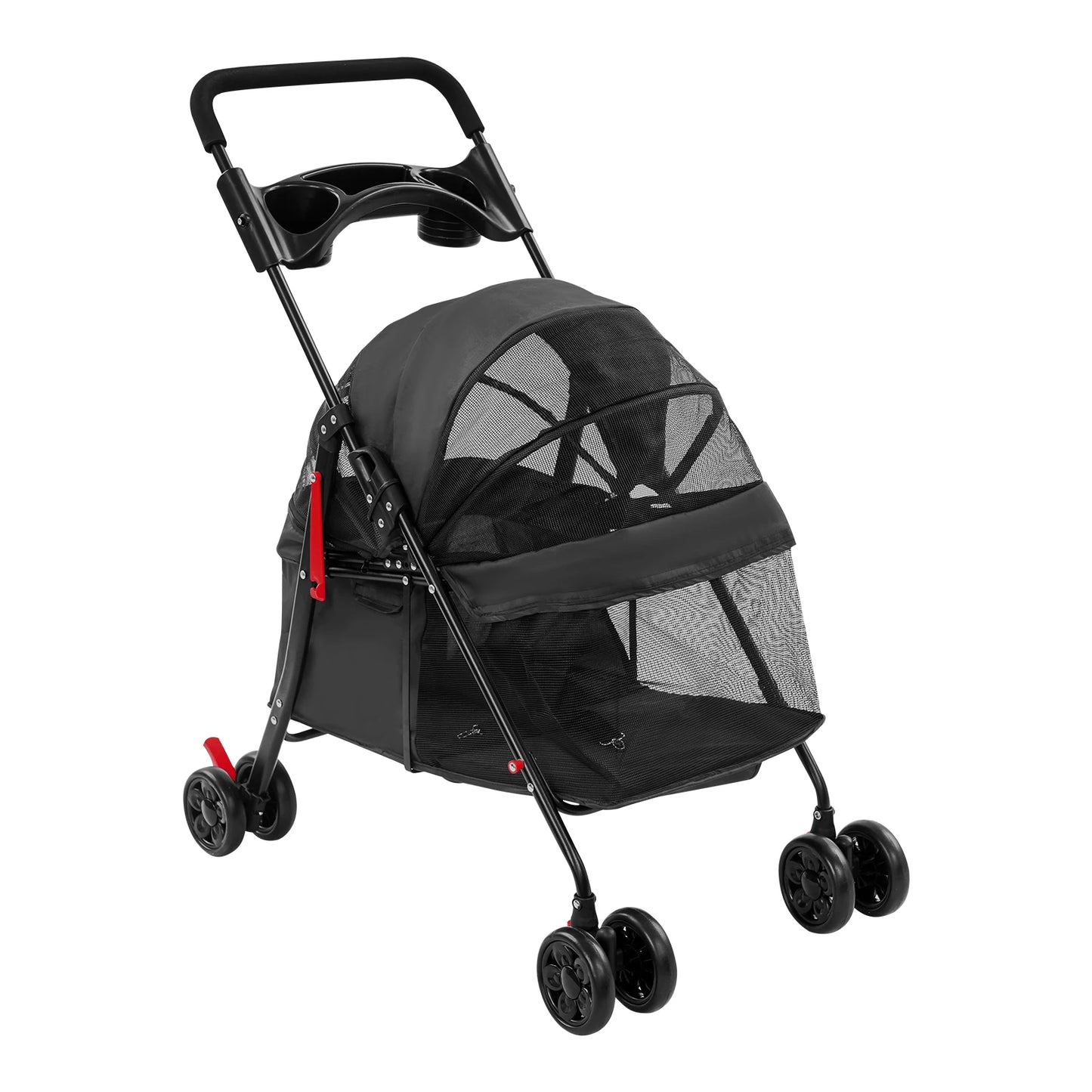Foldable Lightweight Pet Cart For Small To Medium Dogs And Cats |  Outdoor Dog Walking Is Effortless