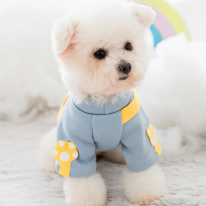 Winter Dog Clothes | Cute Cartoon Dog Warm Hoodie Sweatshirt | Dog Costume Outfits