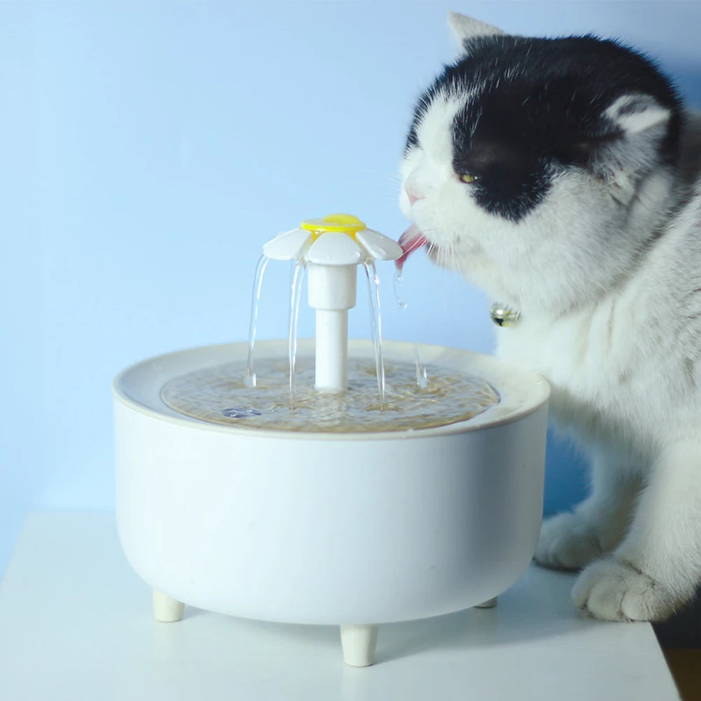 1200ml Automatic Cat Water Fountain Filter USB Electric Water Dispenser