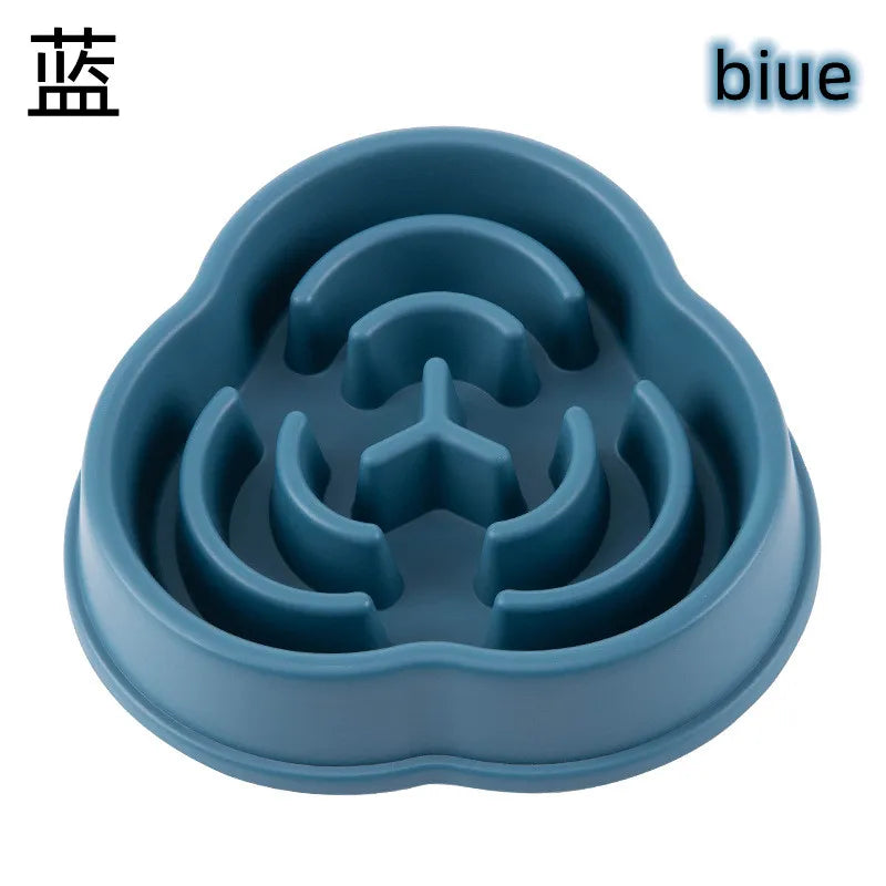 Pet Cat And Dog Slow Food Bowl, Anti-choking Thickened And Non-slip Multiple Colors and Shapes