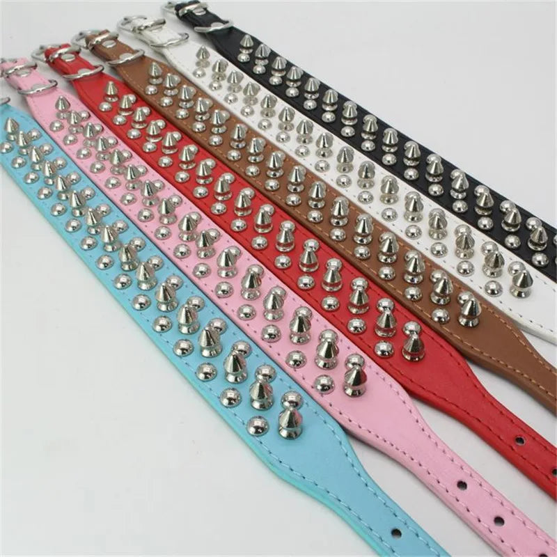 High Quality Dog Rivet Collar and Leash Set | Anti Bite  Collars for Medium Large Dogs